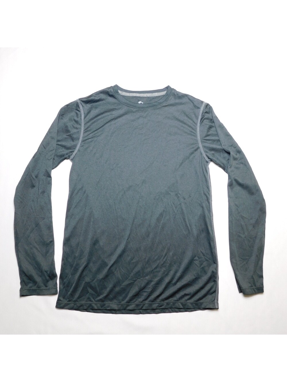 Starter Shirt Mens Small S Gray Long Sleeve Performance Athletic Tech Tee Anthra